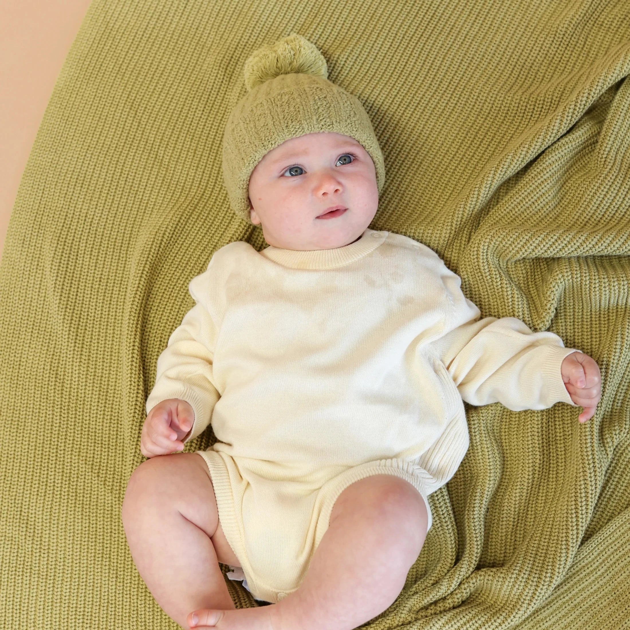 Side Rib Oversized Romper - Milk