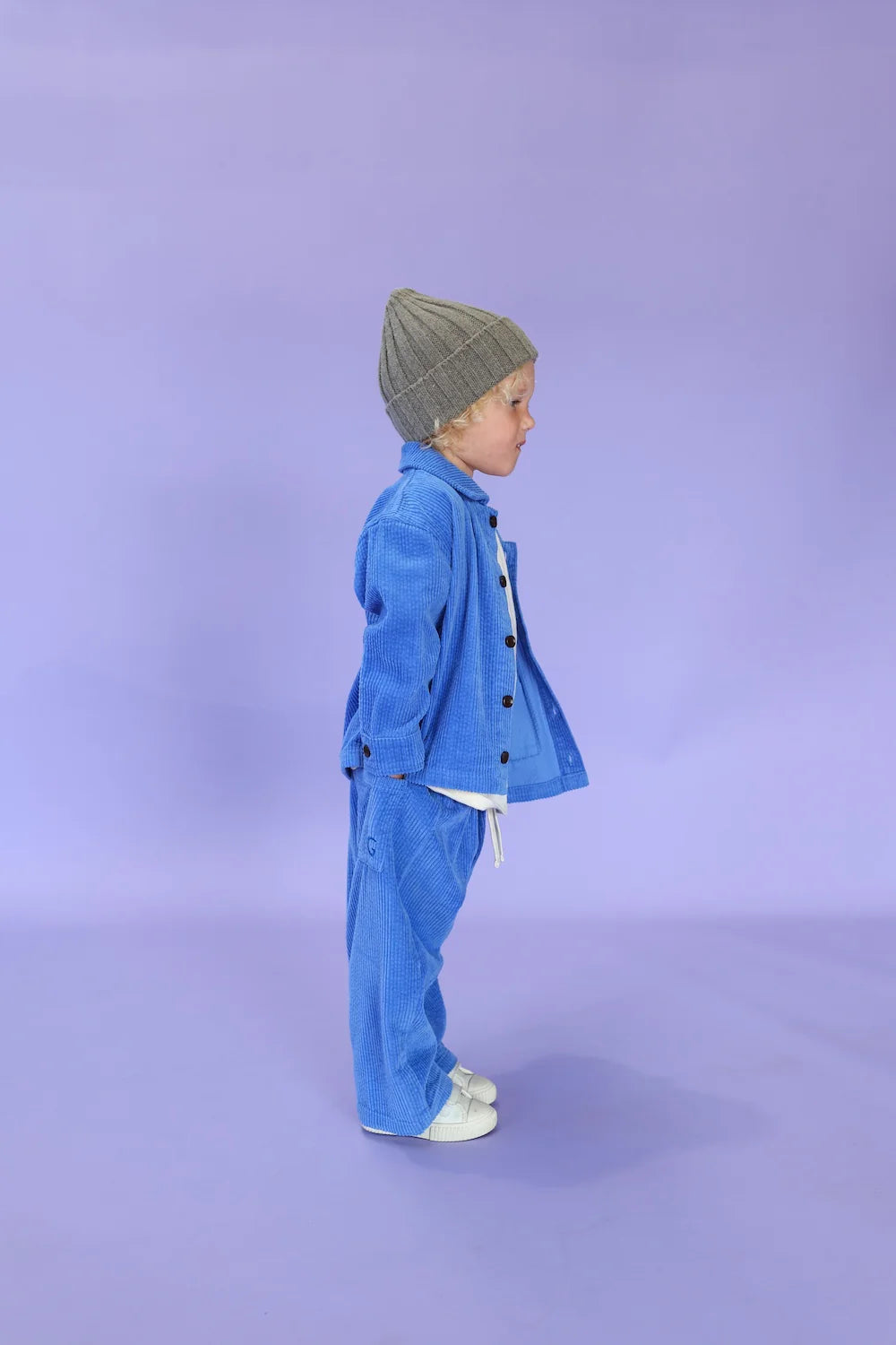 Merino Ribbed Beanie - Grey