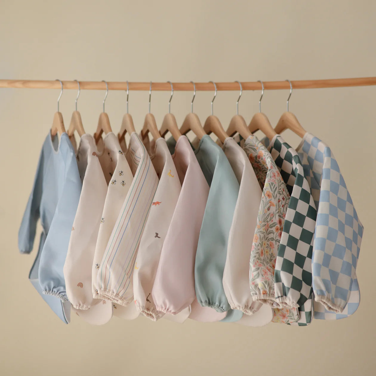 Long Sleeve Bib - Rainbows