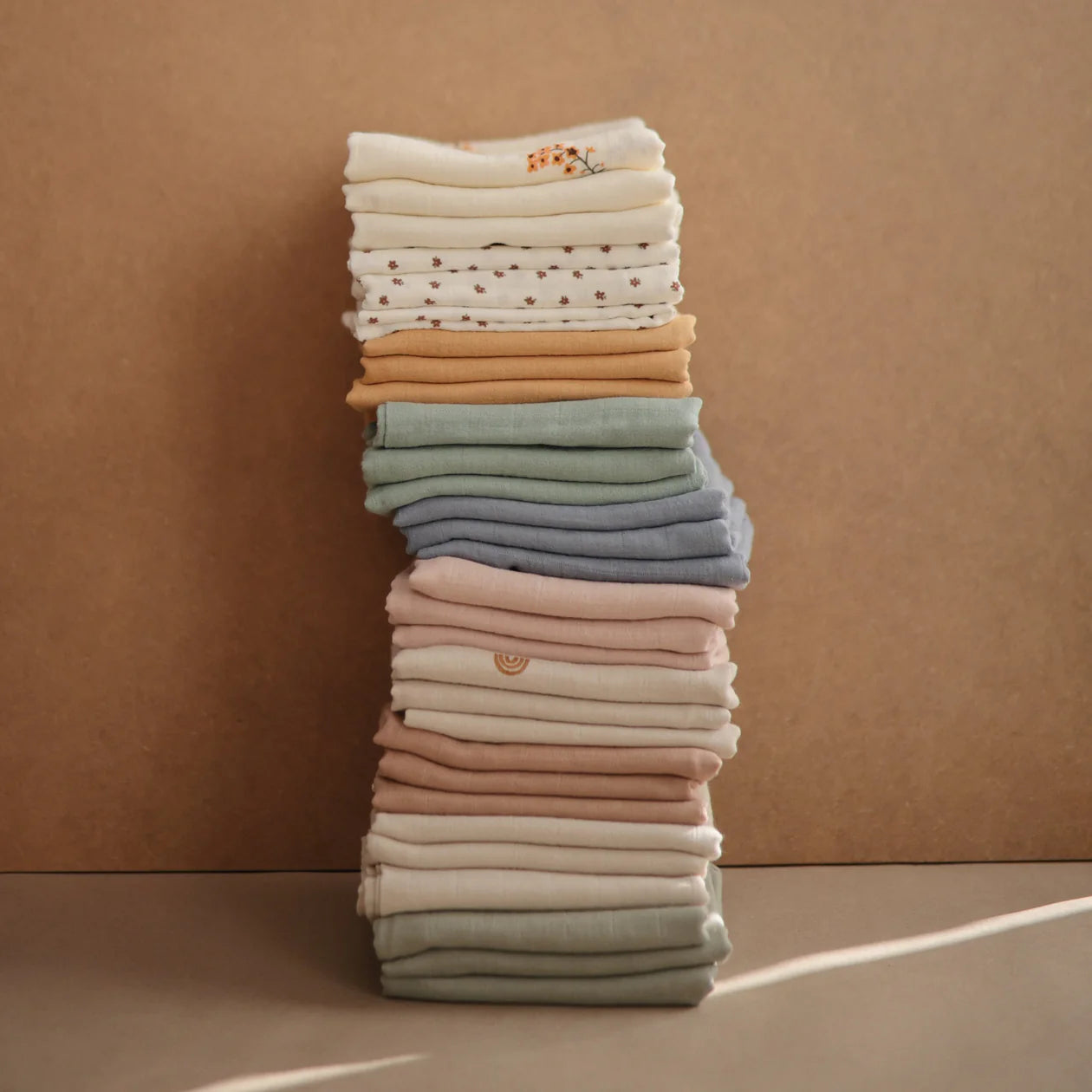 Organic Cotton Muslin Cloths 3-Pack - Crowns