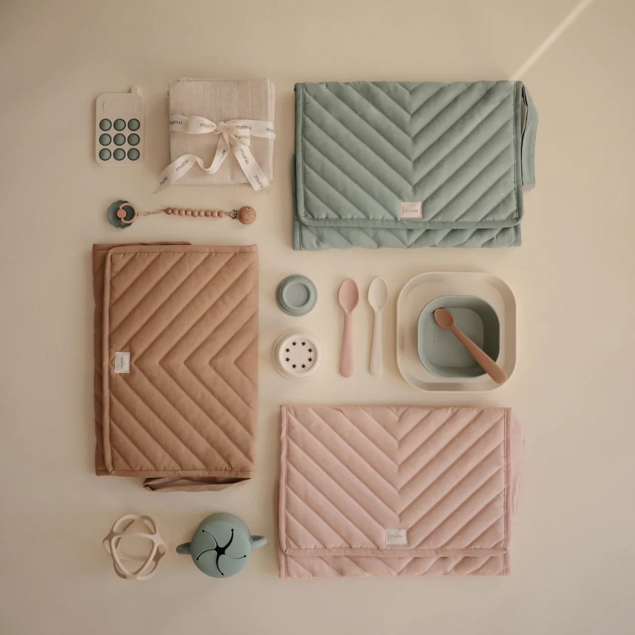 Portable Changing Mat - Blush