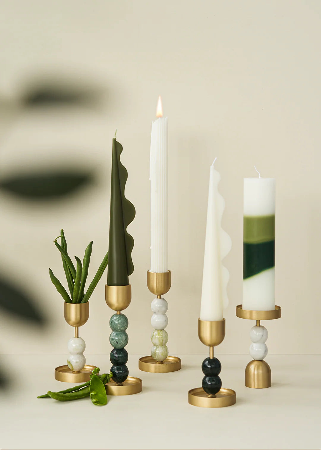 GOURD-GEOUS Candle Holder - M White