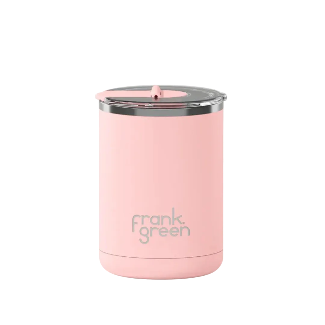 Ceramic Coffee Cup 12oz/355ml with Hinged Lid - Blushed