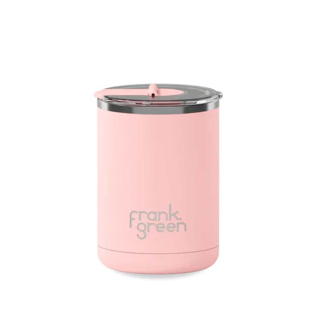 Ceramic Coffee Cup 12oz/355ml with Hinged Lid - Blushed