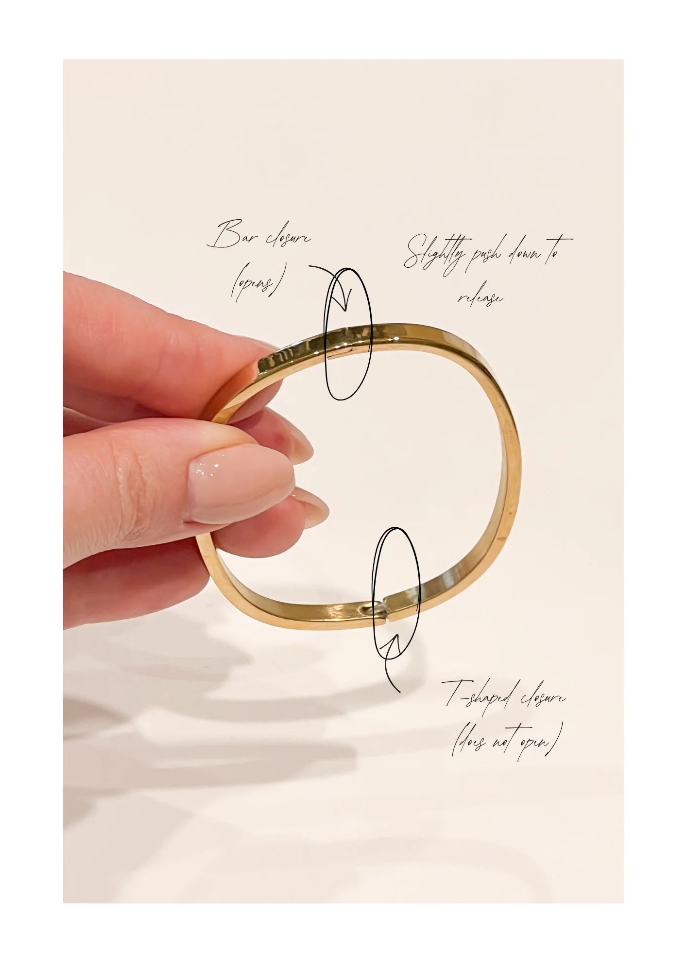 Dylan Bangle Gold - Celestial Clear