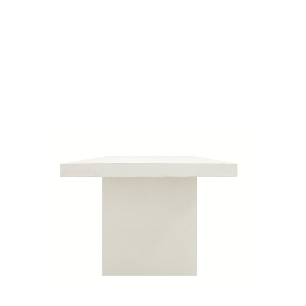 Palma Outdoor Concrete Table White - 200CM