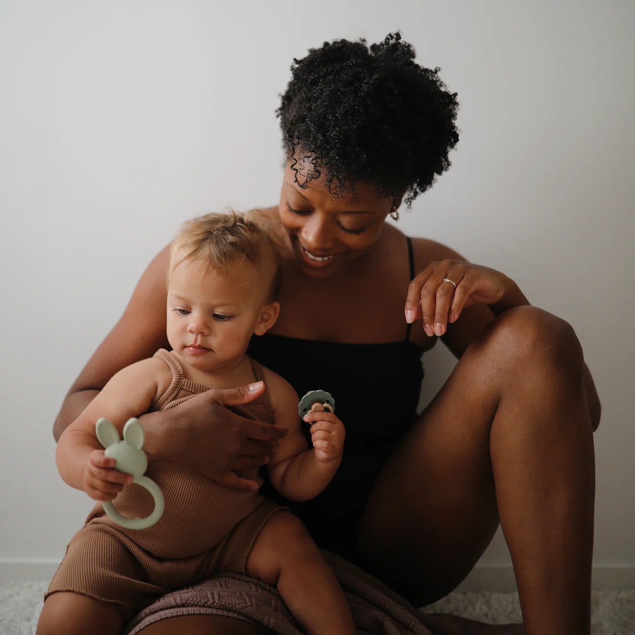 Bunny Teether - Sage