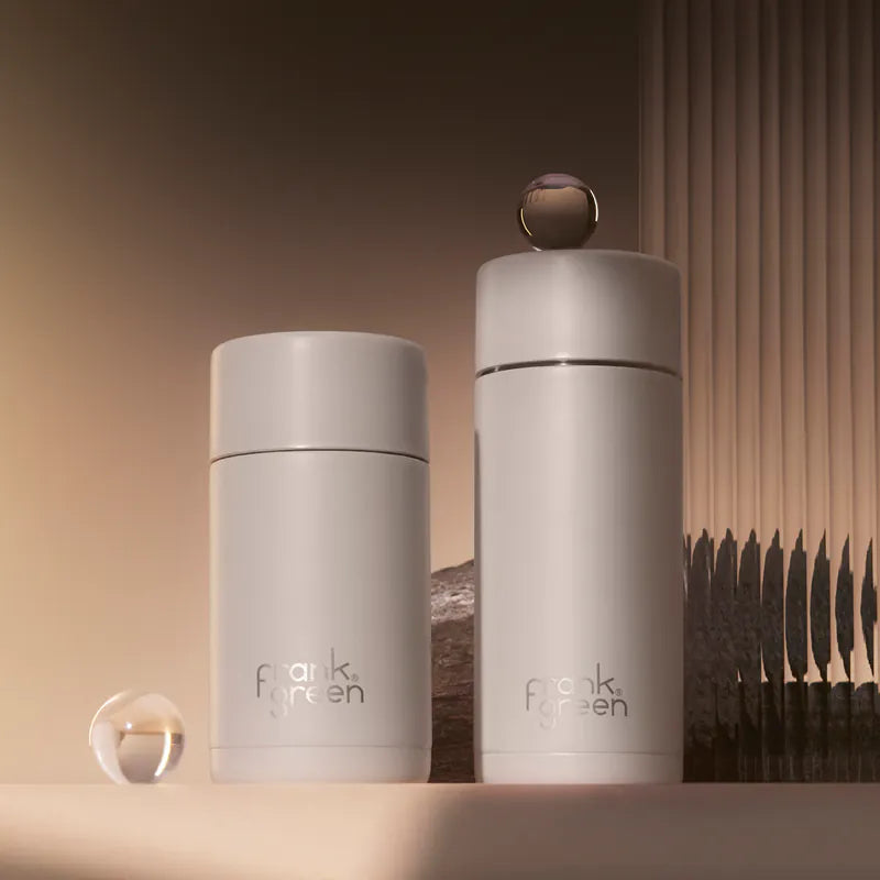 Ceramic Reusable Cup 16oz/475ml Push Button Lid - Moon Dust