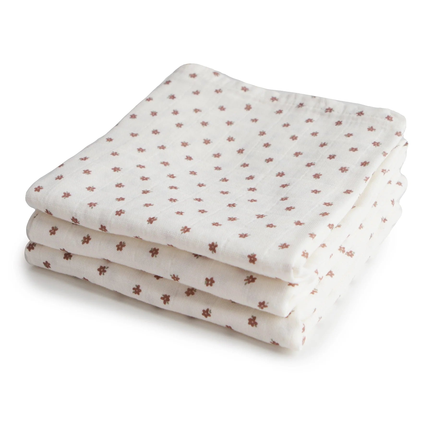 Organic Cotton Muslin Cloths 3-Pack - Bloom