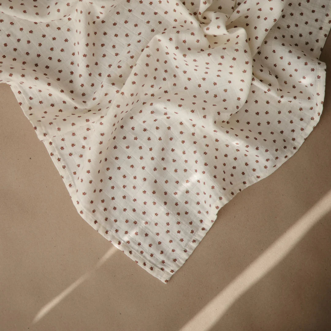 Organic Cotton Muslin Cloths 3-Pack - Bloom