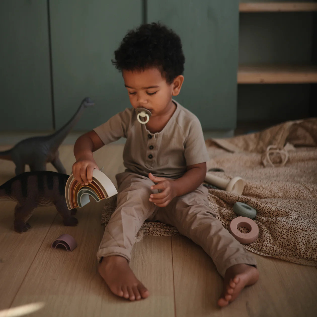 Rainbow Stacker Toy - Tropical