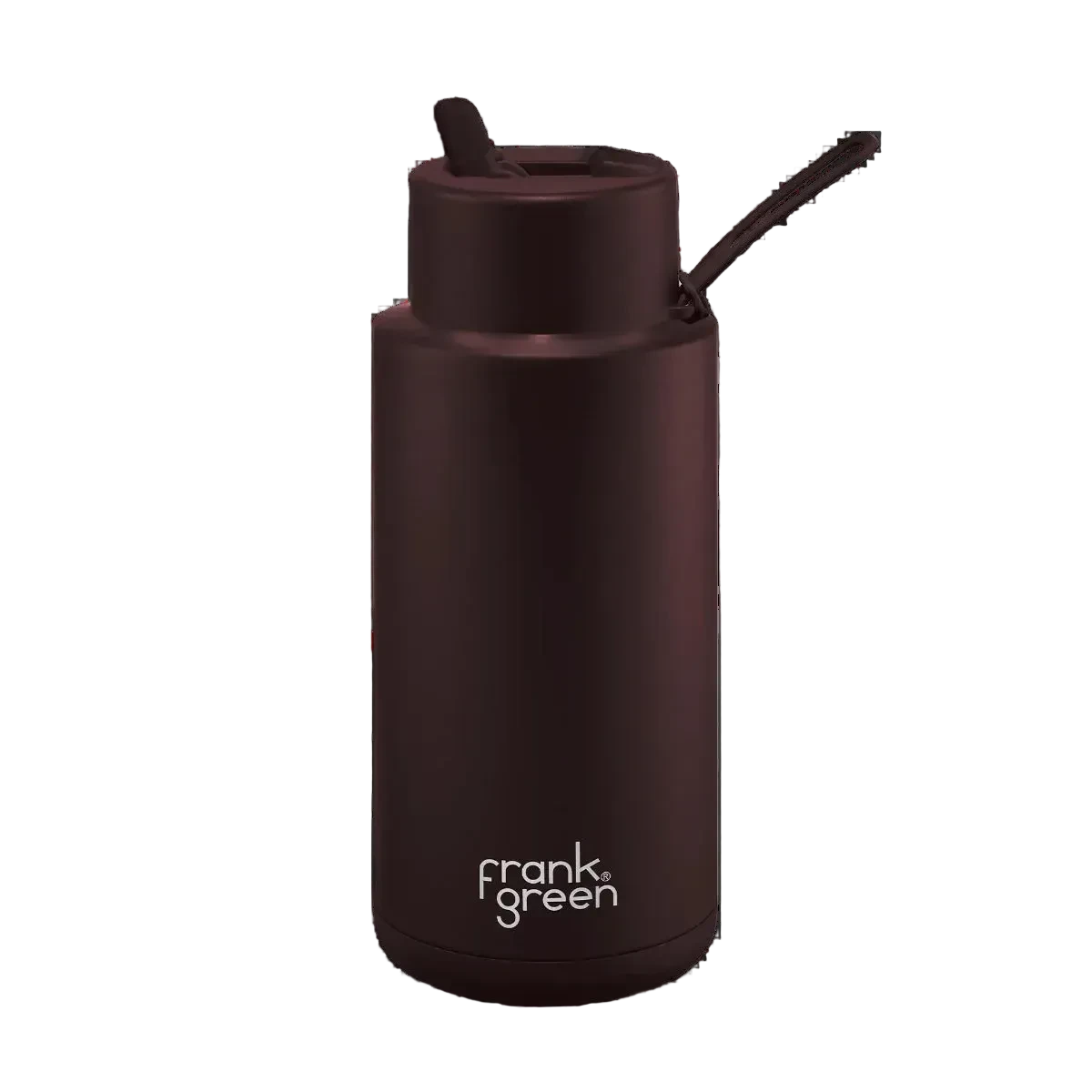 Ceramic Reusable 34oz/1ltr Bottle with Straw Lid - Chocolate