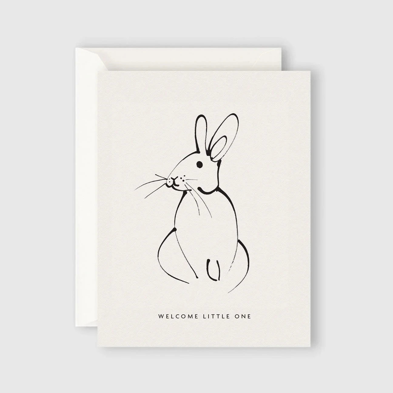 Welcome Little One Rabbit Card