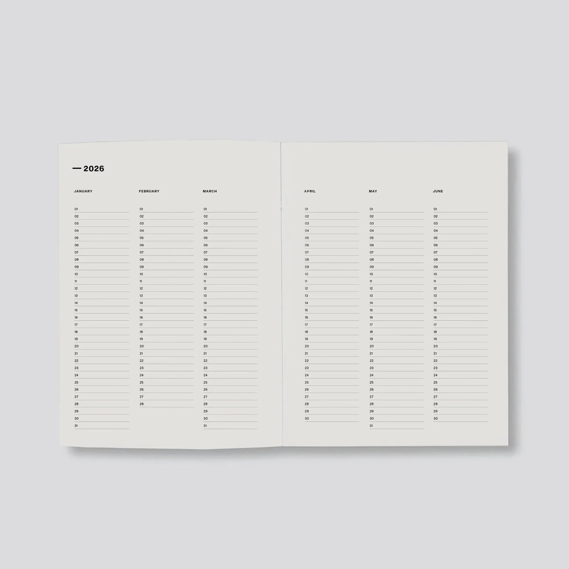 WEEKLY DIARY 2026 | DUSK