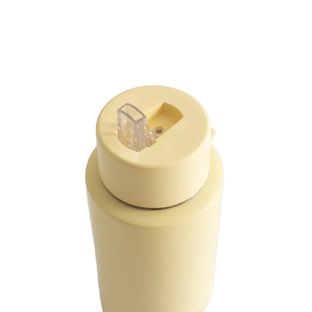 Ceramic Reusable 34oz/1ltr Bottle with Straw Lid - Buttermilk