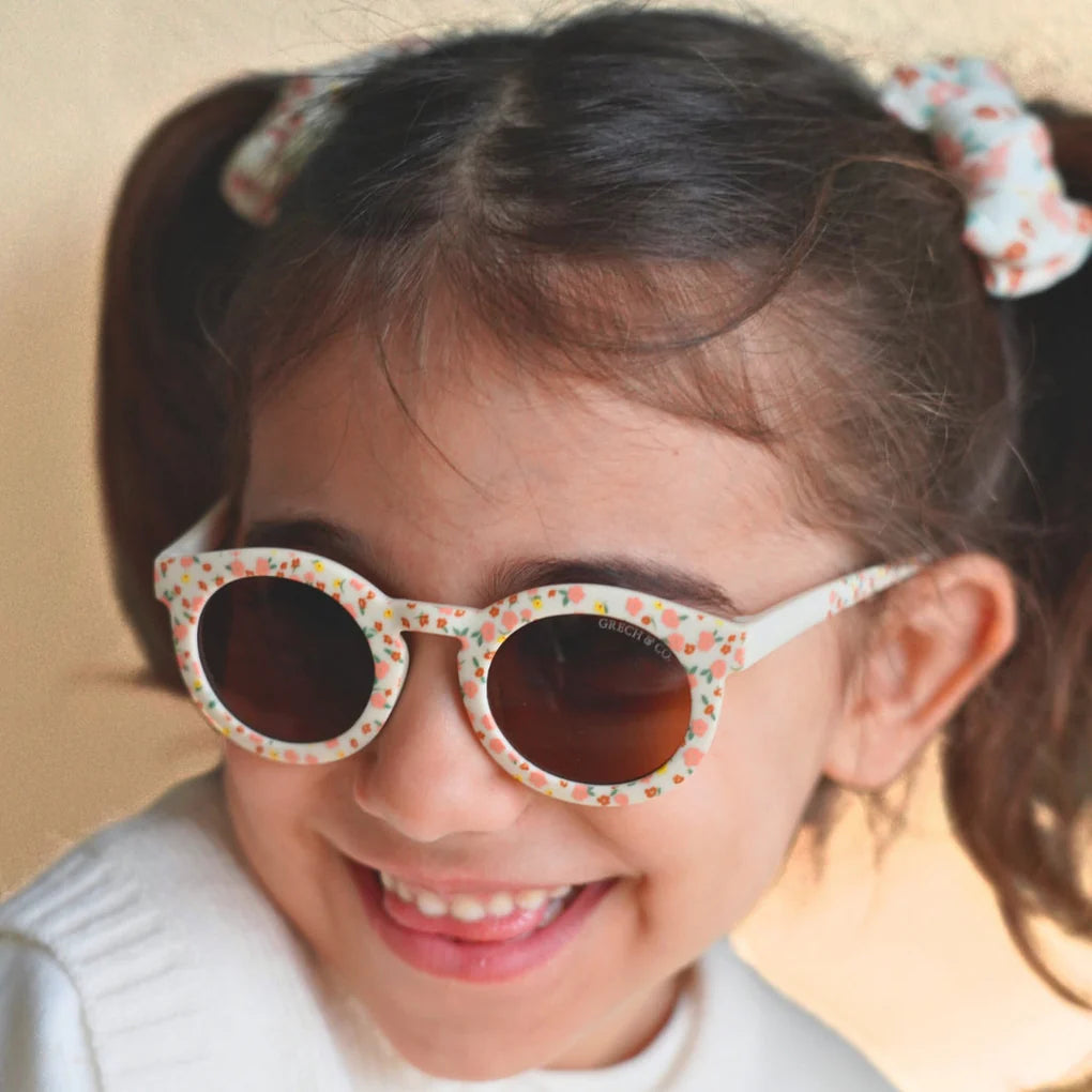 Pigtail Bow Hair Clips - Sunset Meadow - Set of 2