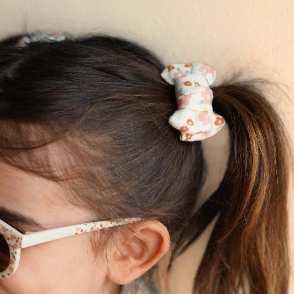 Pigtail Bow Hair Clips - Sunset Meadow - Set of 2
