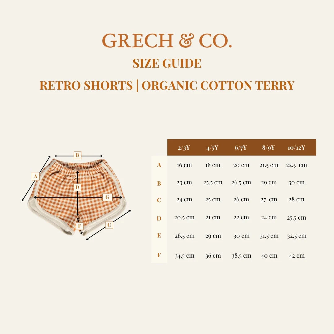 Retro Shorts - Sunset Meadow