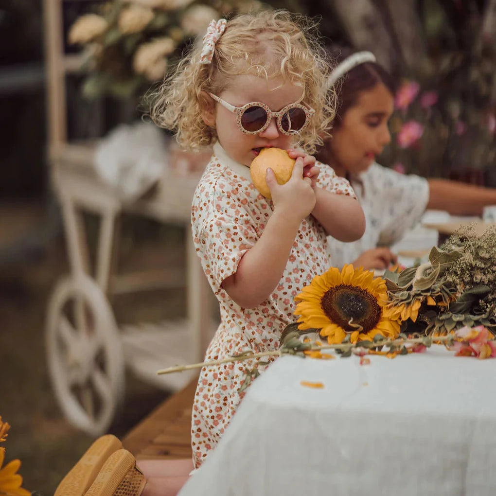 Retro Shorts - Sunset Meadow