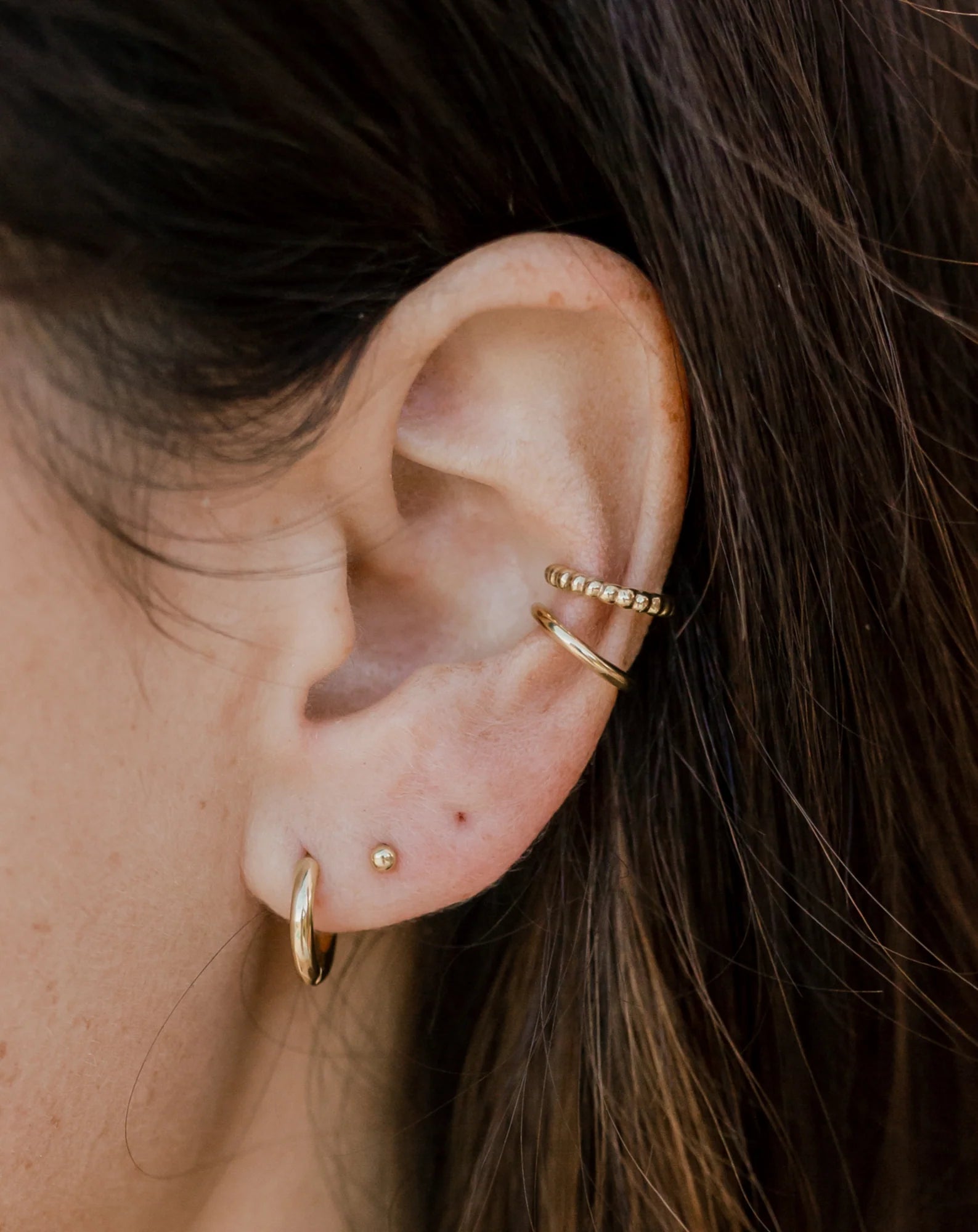 Esme Huggie Hoops - Gold