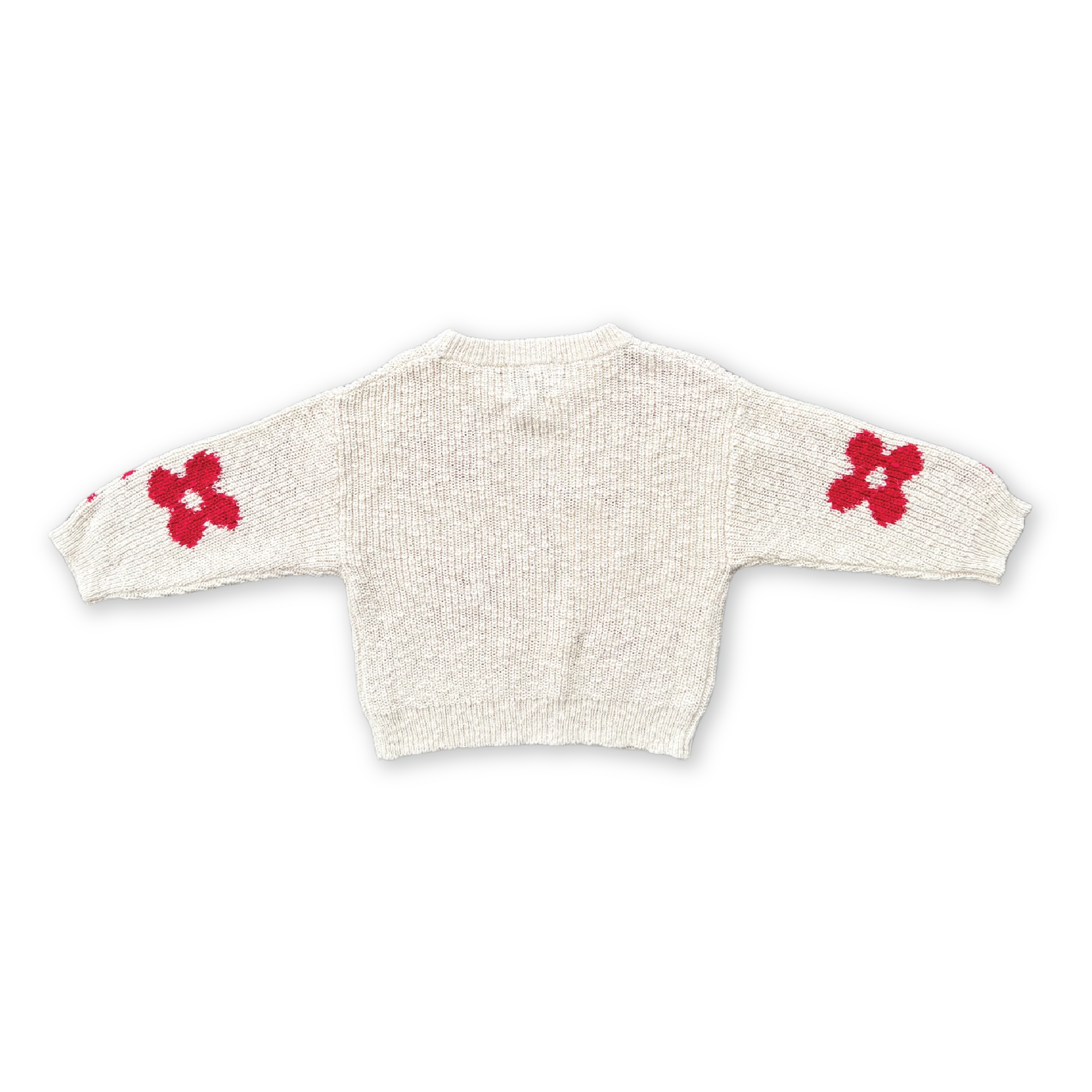 Knitted Posy Pull Over - Milk
