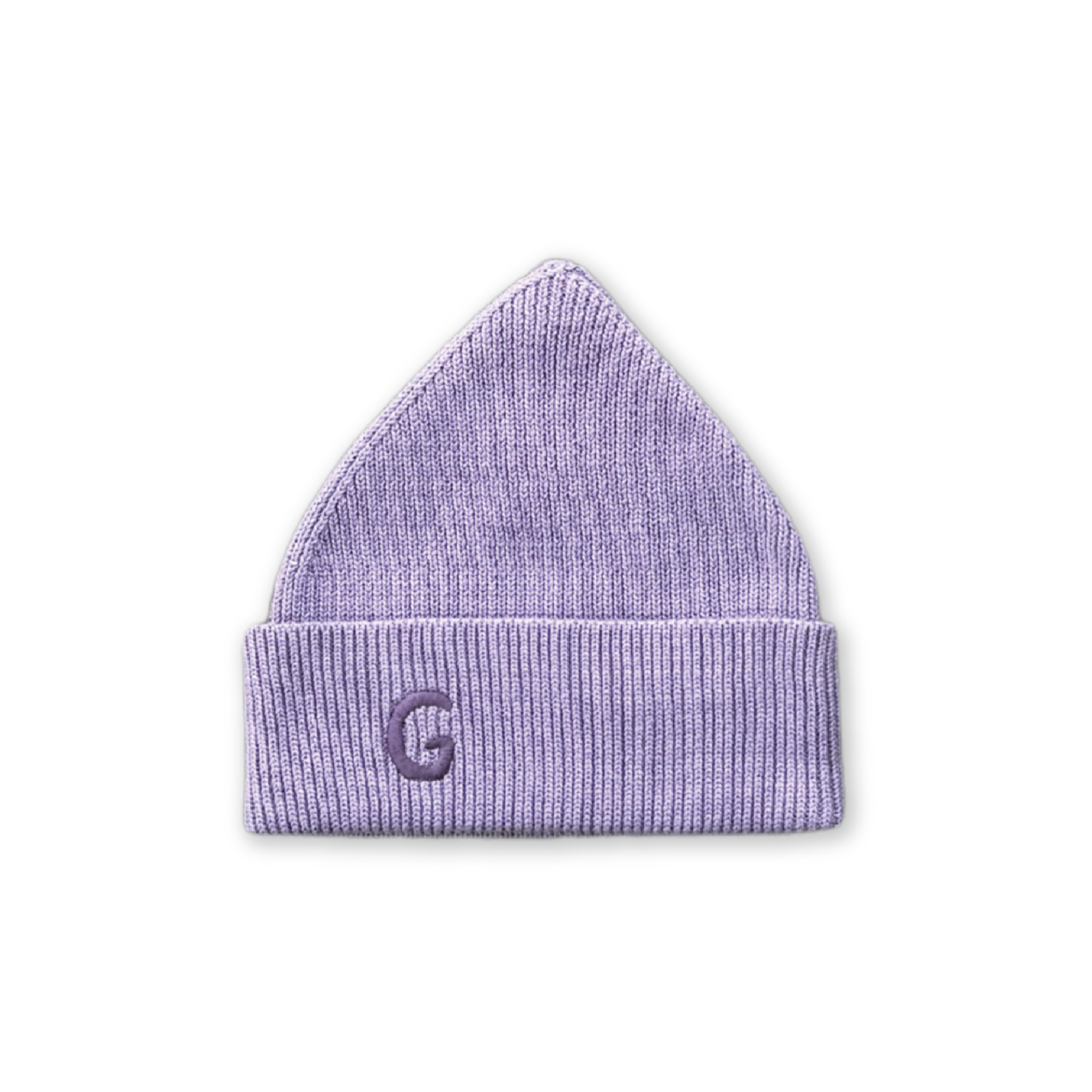 Organic Ribbed Super Pixie Beanie - Mauve