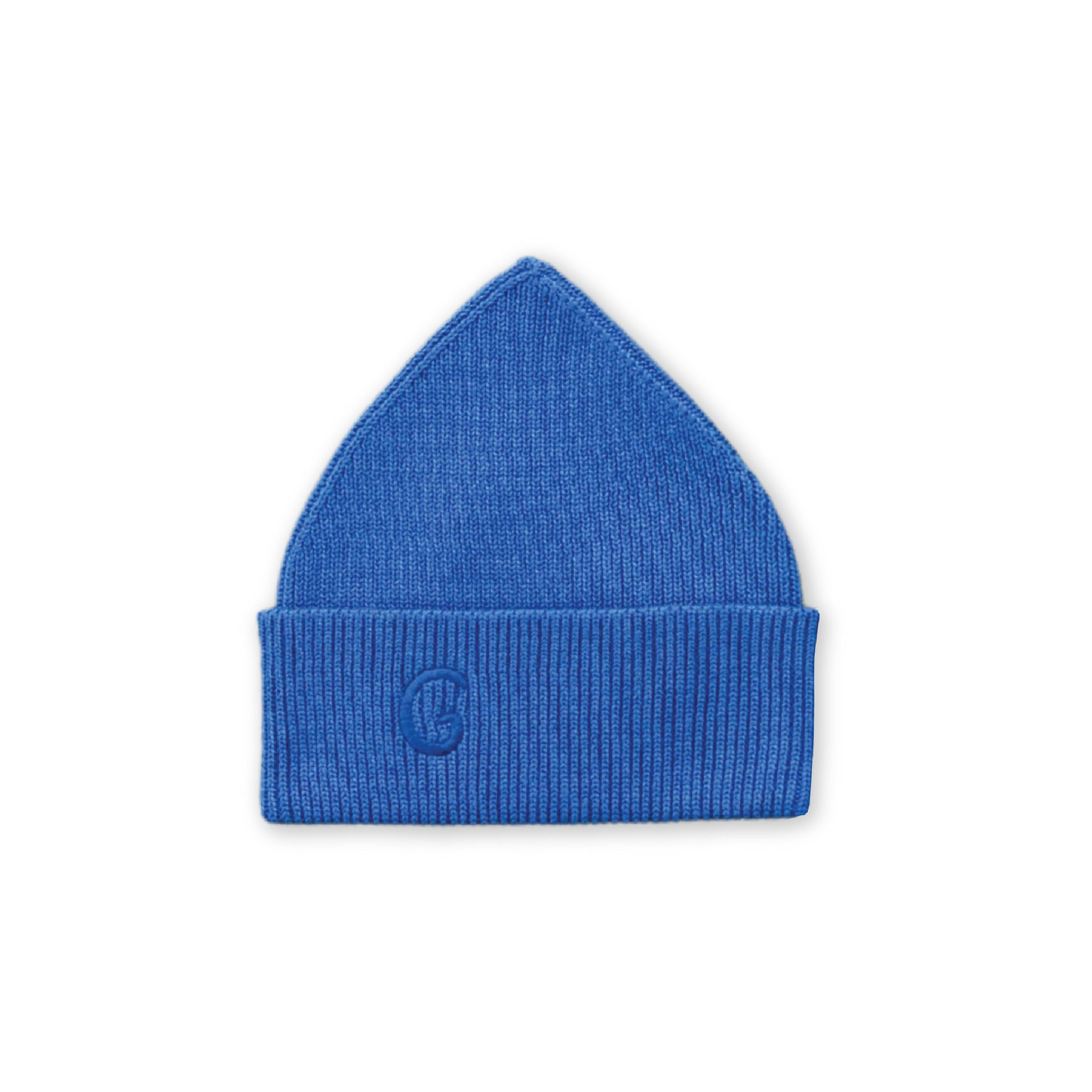 Organic Ribbed Super Pixie Beanie - Sea