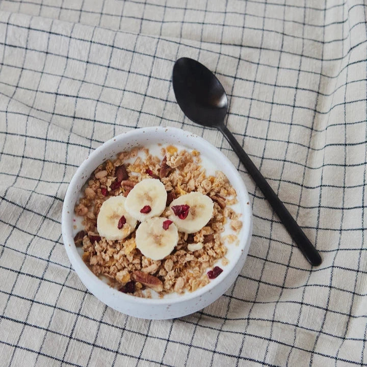 Grid Tablecloth - Clay / Black - 200x140 cm
