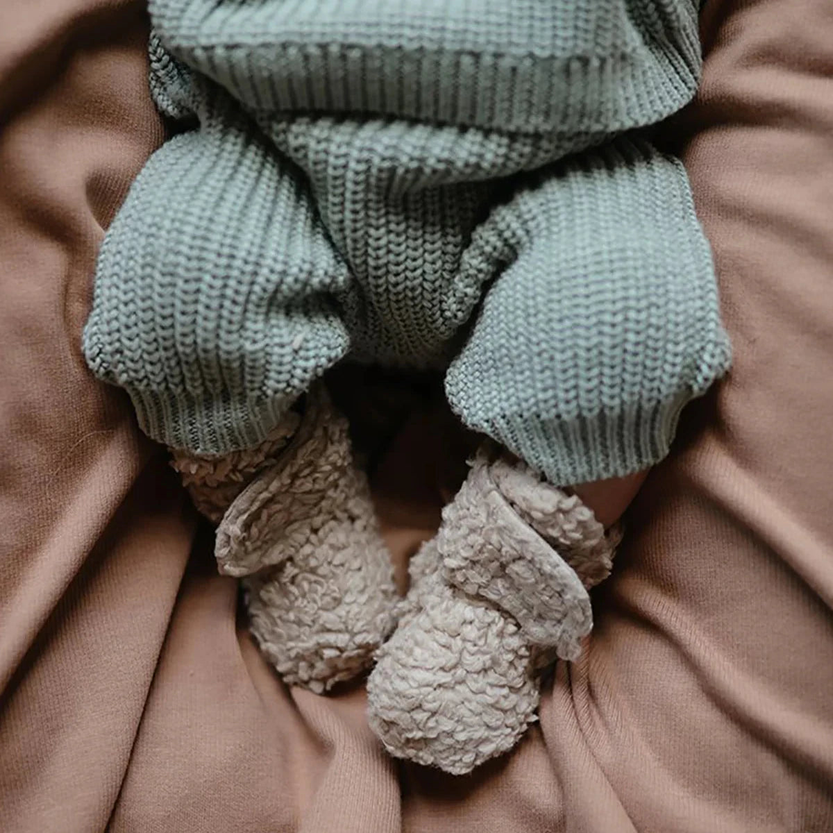 Cozy Baby Booties - Oatmeal