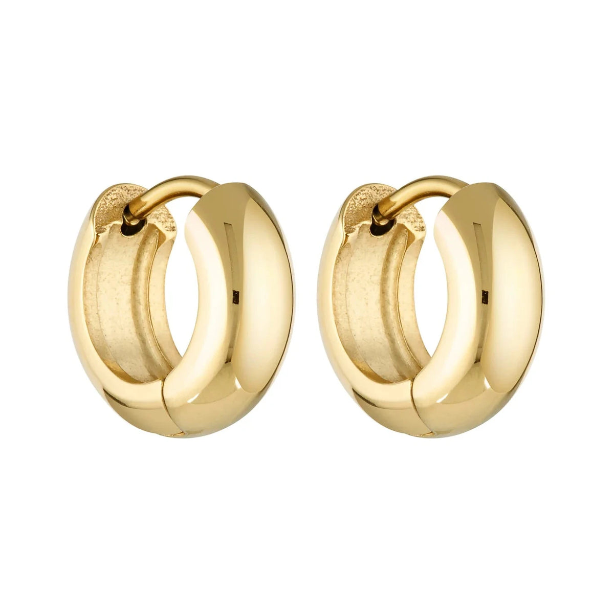 Petite Thick Huggies 8mm - Gold