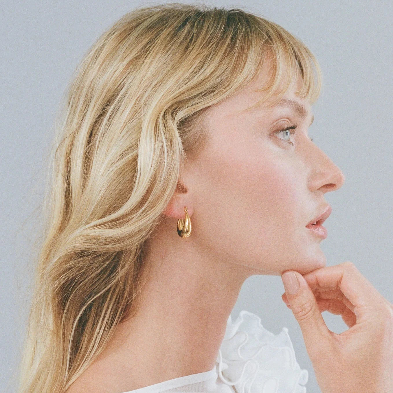 Tear Drop Earrings - Gold