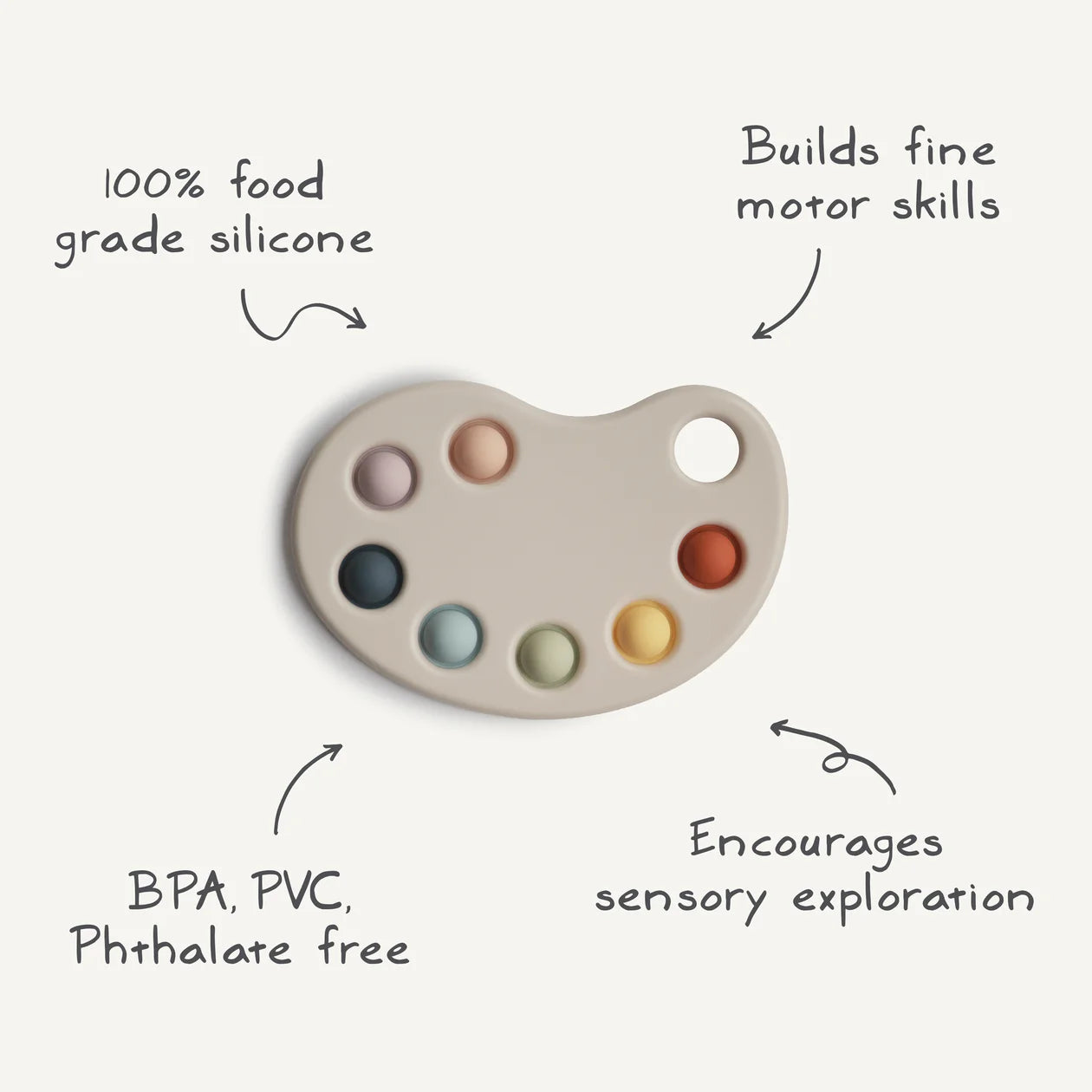 Paint Palette Press Toy - Multi