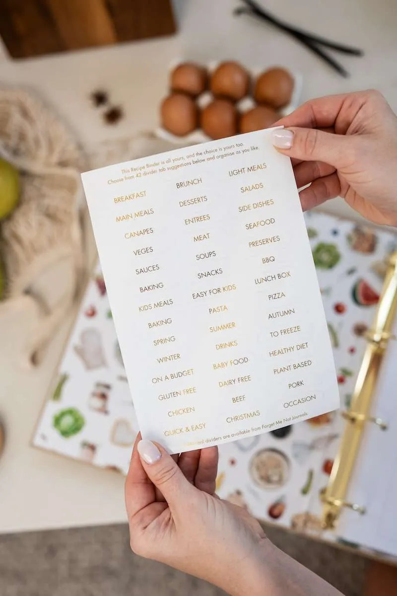 Recipe Binder - Latte