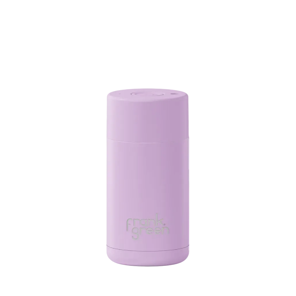Ceramic Reusable Cup 12oz/355ml Push Button Lid - Lilac Haze