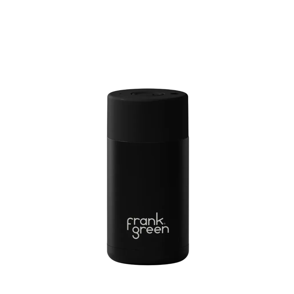 Ceramic Reusable Cup 12oz/355ml Push Button Lid - Midnight