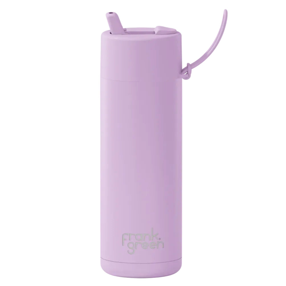 Ceramic Reusable 20oz/595ml Bottle with Flip Straw Lid - Lilac Haze