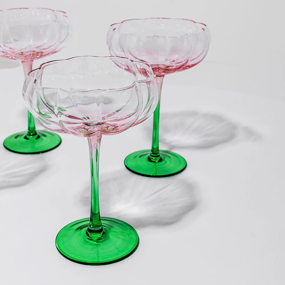 PETAL COCKTAIL GLASS WATERMELON SET OF - Main Image
