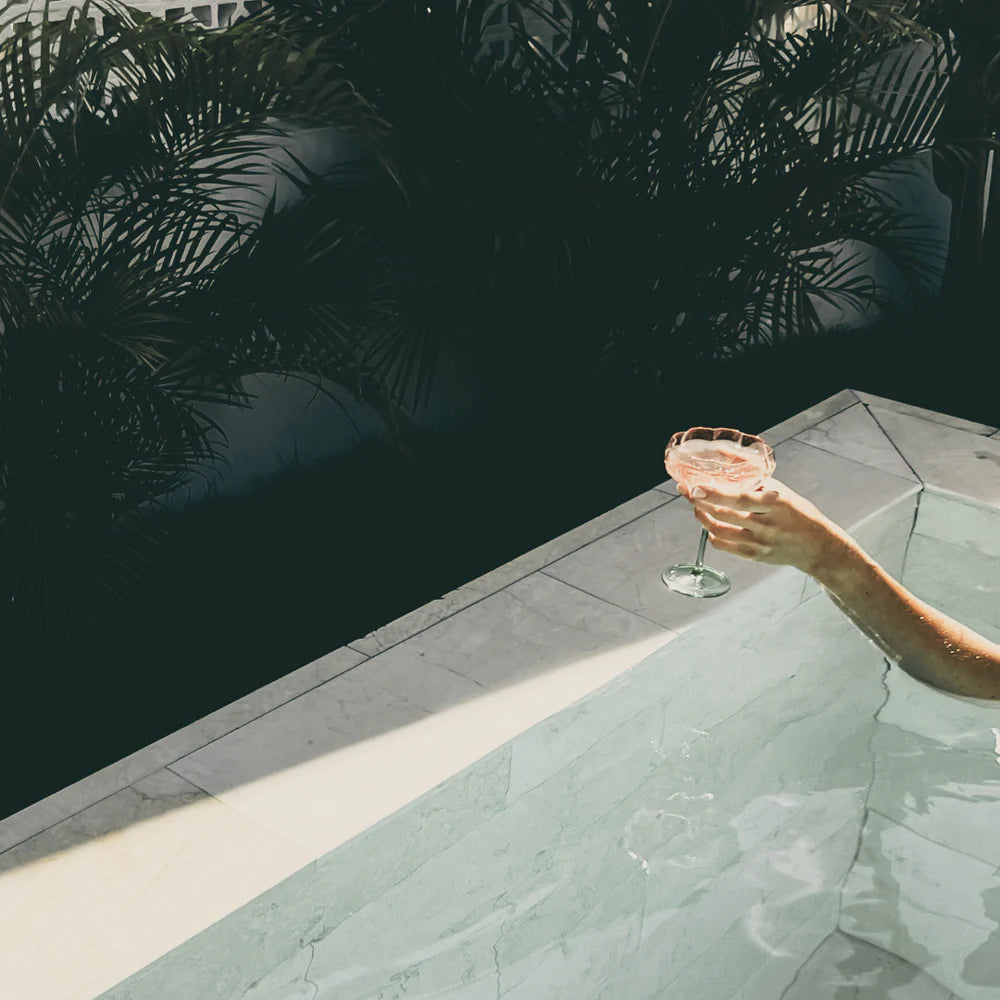 PETAL COCKTAIL GLASS - WATERMELON - SET OF 4