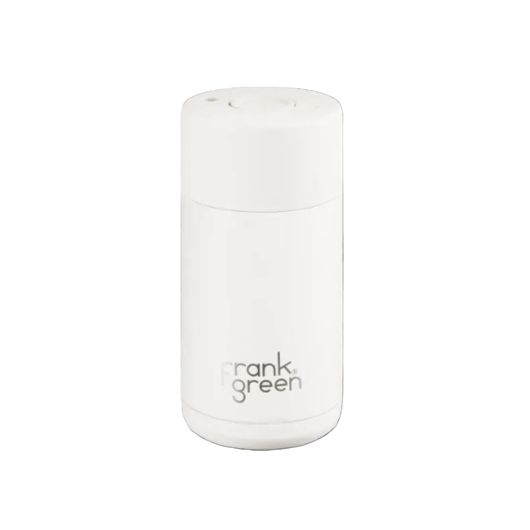 Ceramic Reusable Cup 12oz/355ml Push Button Lid - Cloud