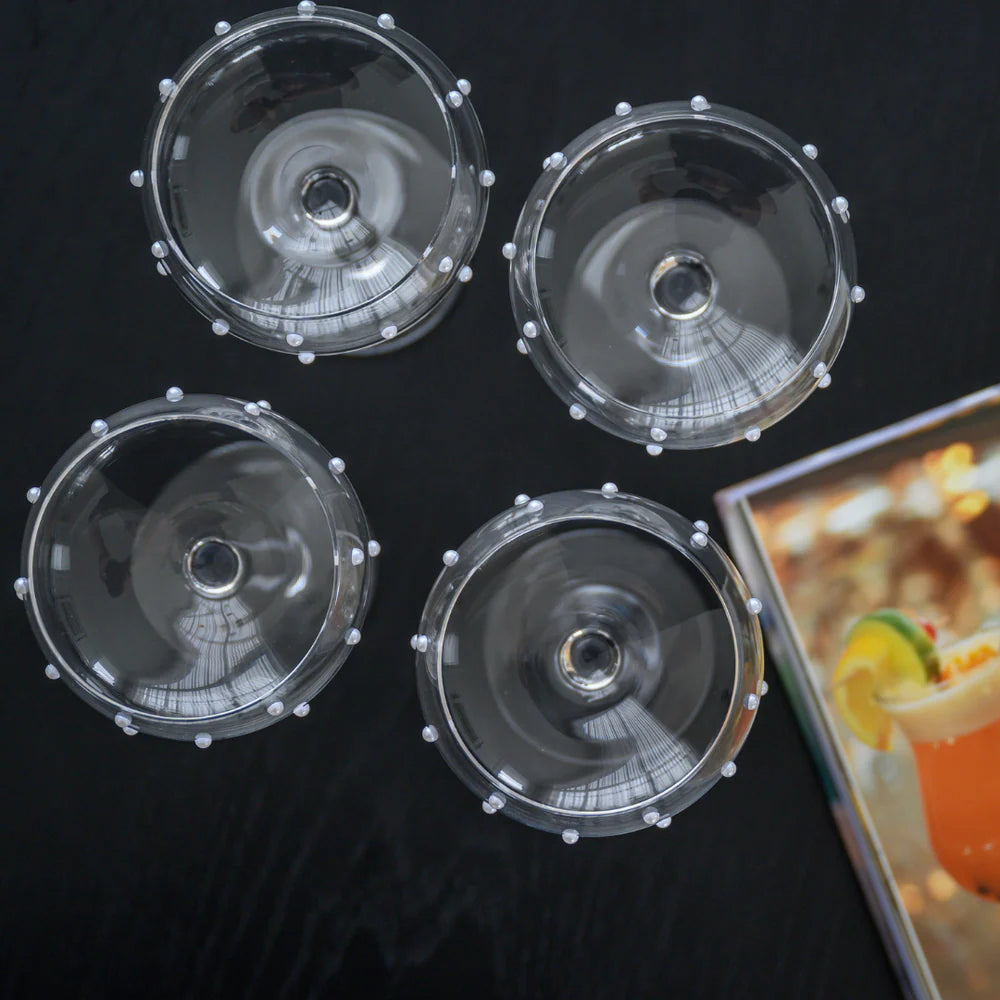THE PERFECT PEARL COUPE - CLEAR - SET OF 4