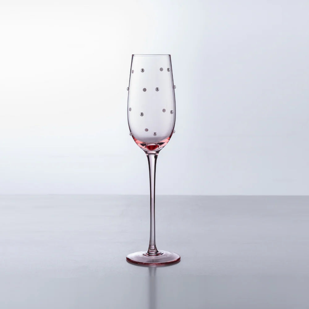 THE PERFECT PEARL CHAMPAGNE FLUTE - BLUSH - SET OF 4