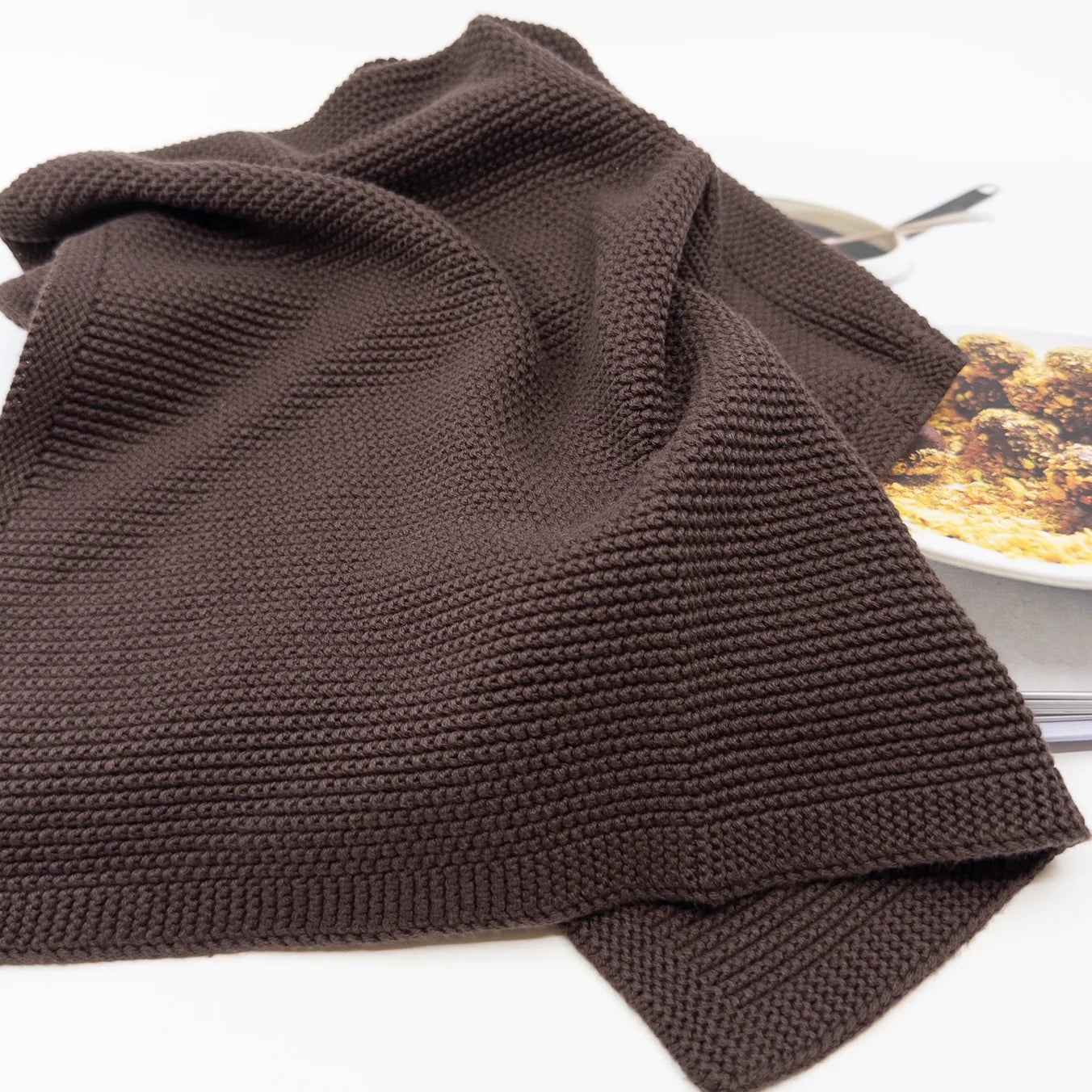 2 Pack Kitchen Towel Combo - Chocolate Chequer with Chocolate Martini