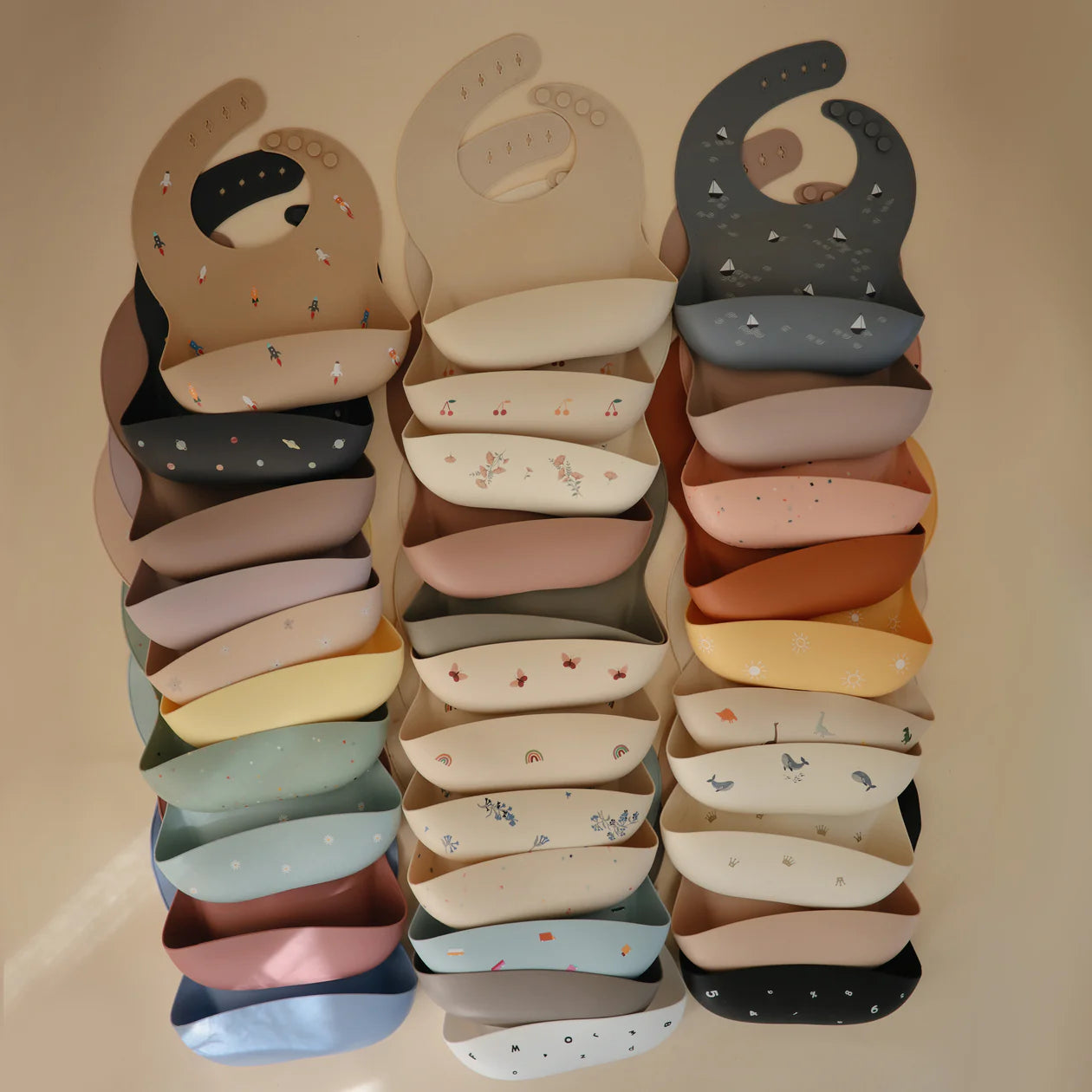 Silicone Baby Bib - Boats