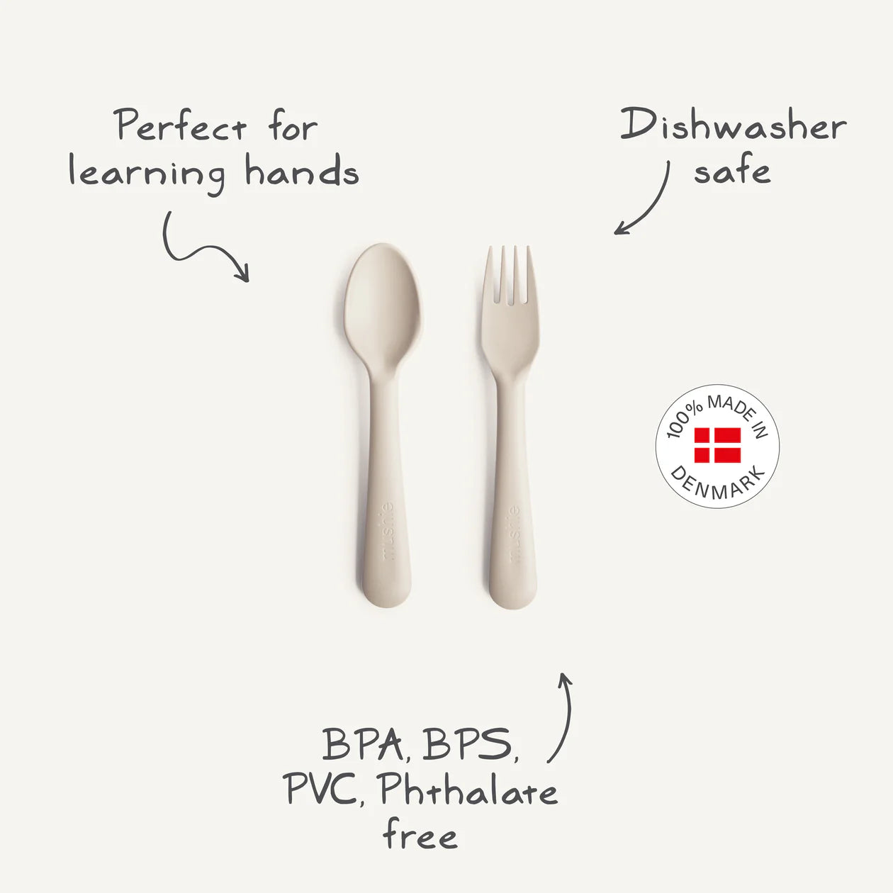 Fork & Spoon Set (Smoke)