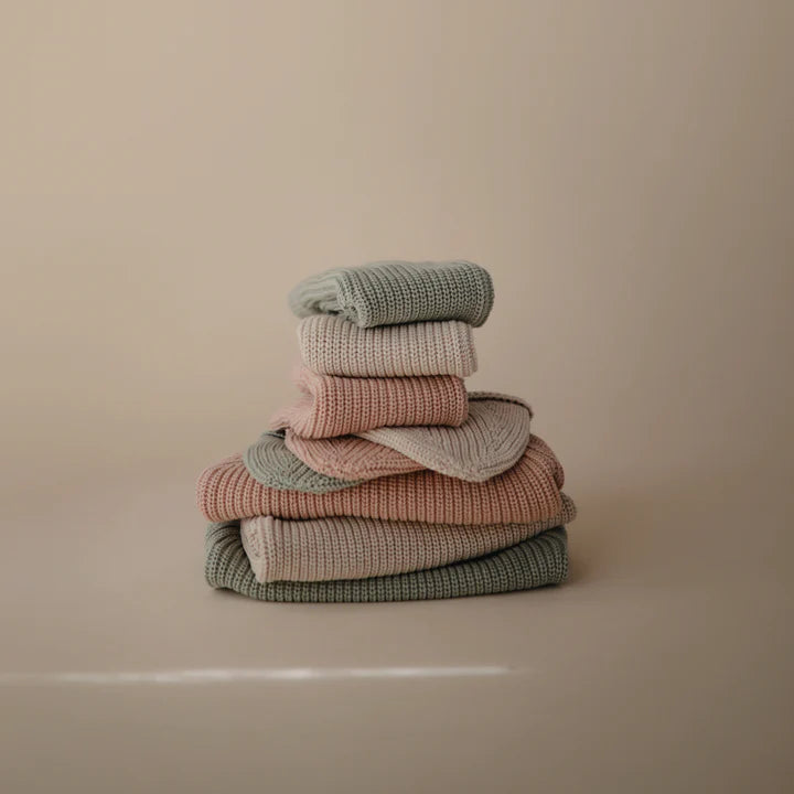 Chunky Knit Beanie - Light Mint