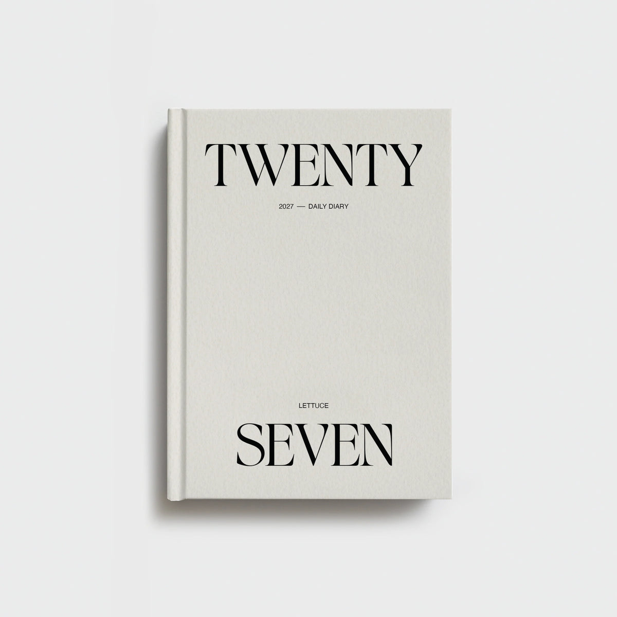 DAILY DIARY 2027 - MINIMAL TYPOGRAPHIC
