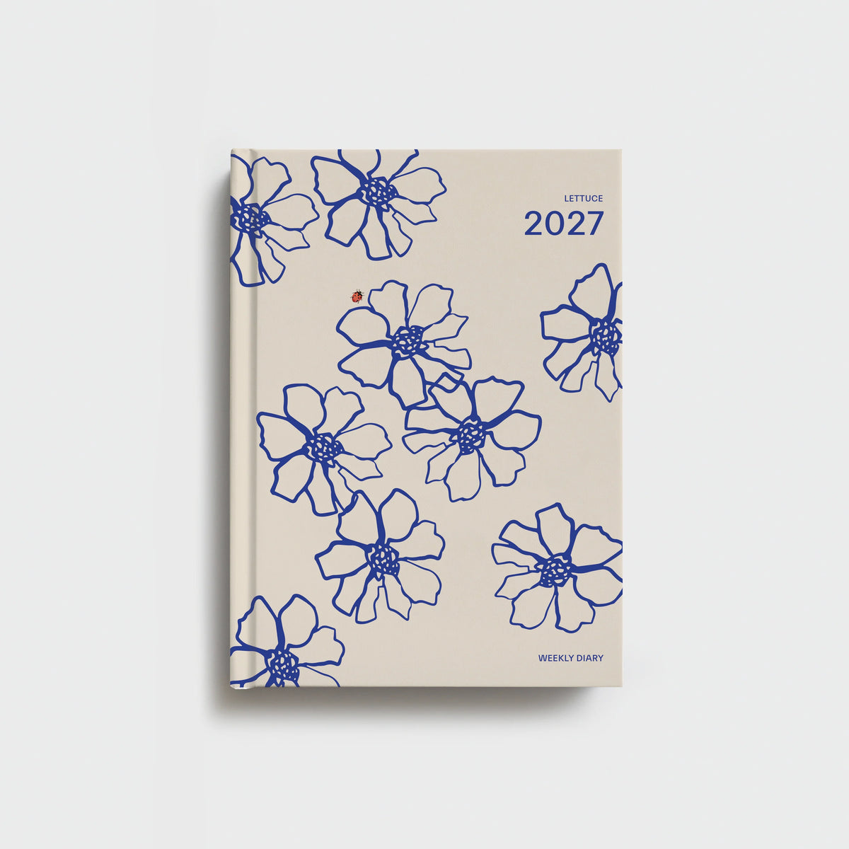 WEEKLY DIARY 2027 - BLUE FLOWERS