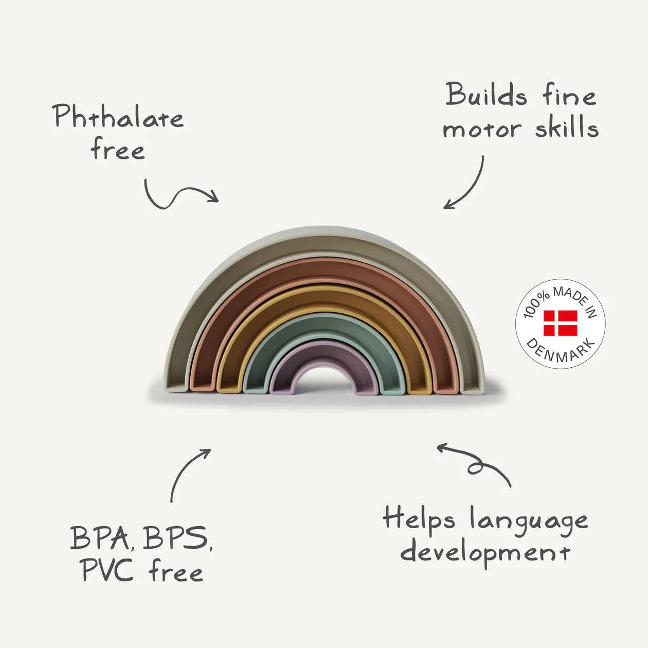 Rainbow Stacker Toy - Tropical