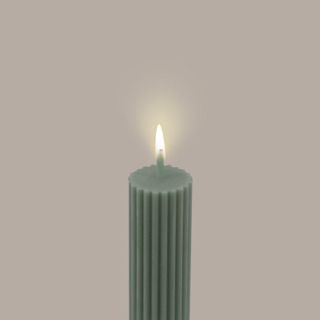 Column Pillar Candle Duo - Eucalyptus