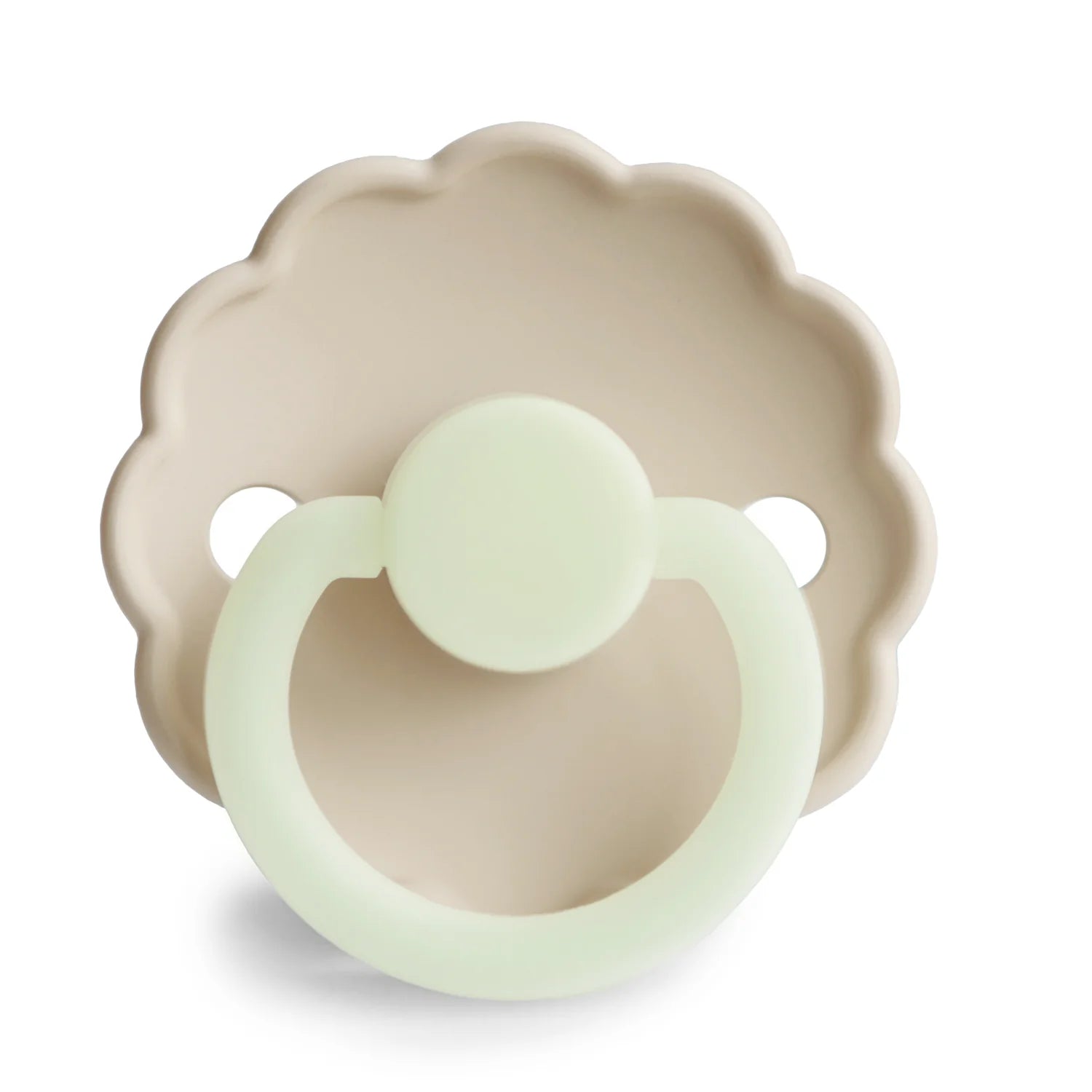 Daisy Cream Night Natural Rubber Pacifier 2 Pack - 0-6 Months